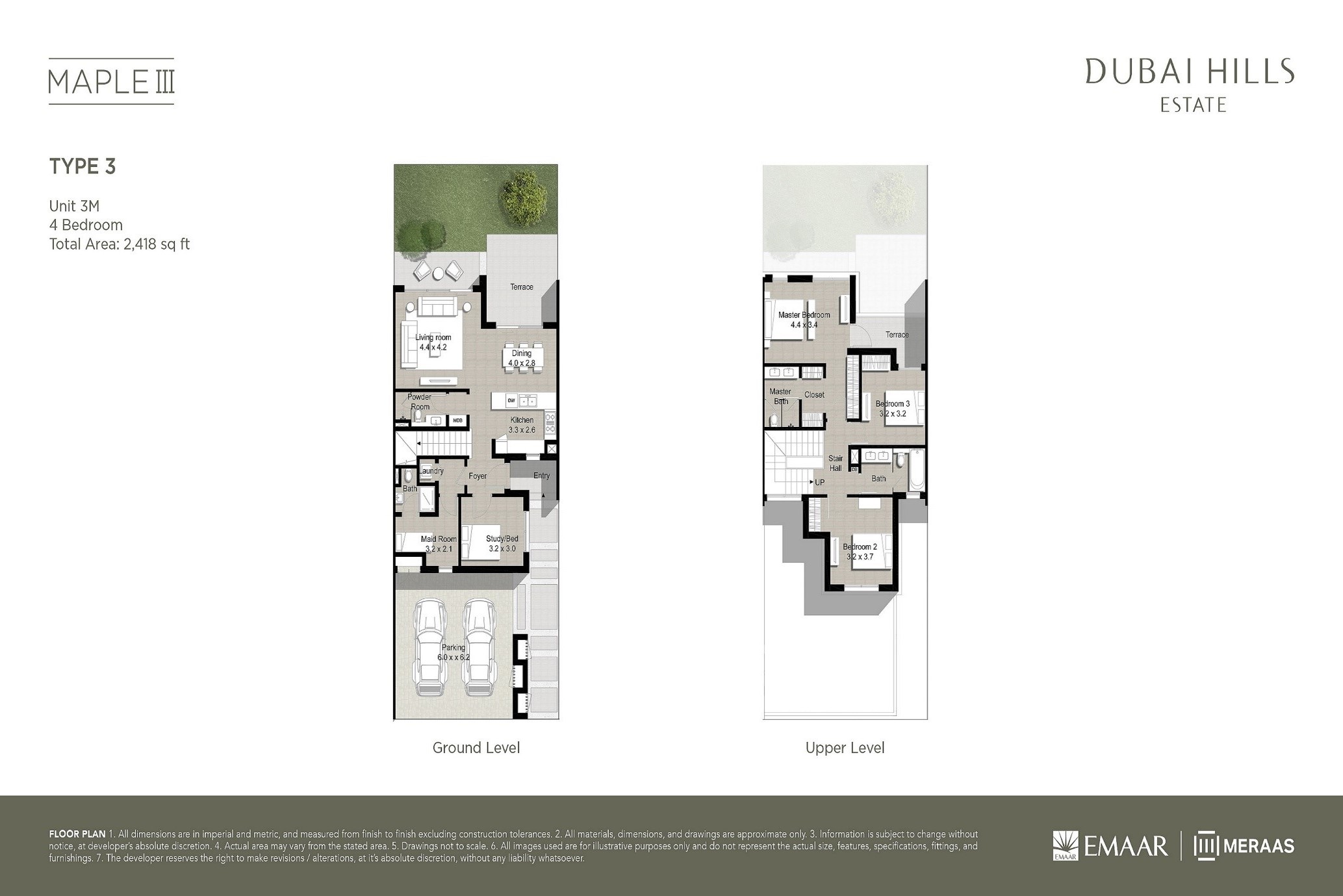 4 Bedroom Maple Villa, Dubai Hills One Investments