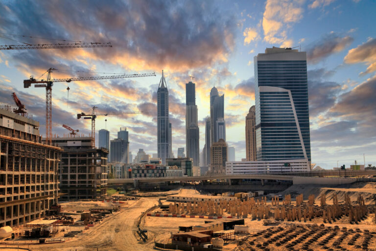 Grandiose,Construction,In,Dubai,,The,United,Arab,Emirates